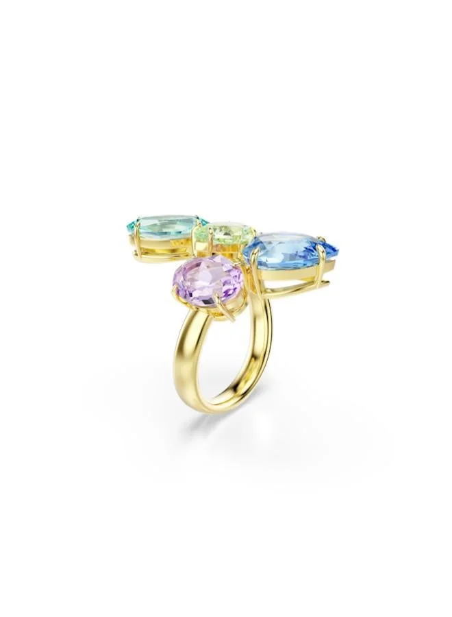 SWAROVSKI  Gema Gold Tone Plated Open Ring (Size 55) for Women | Best Price UAE